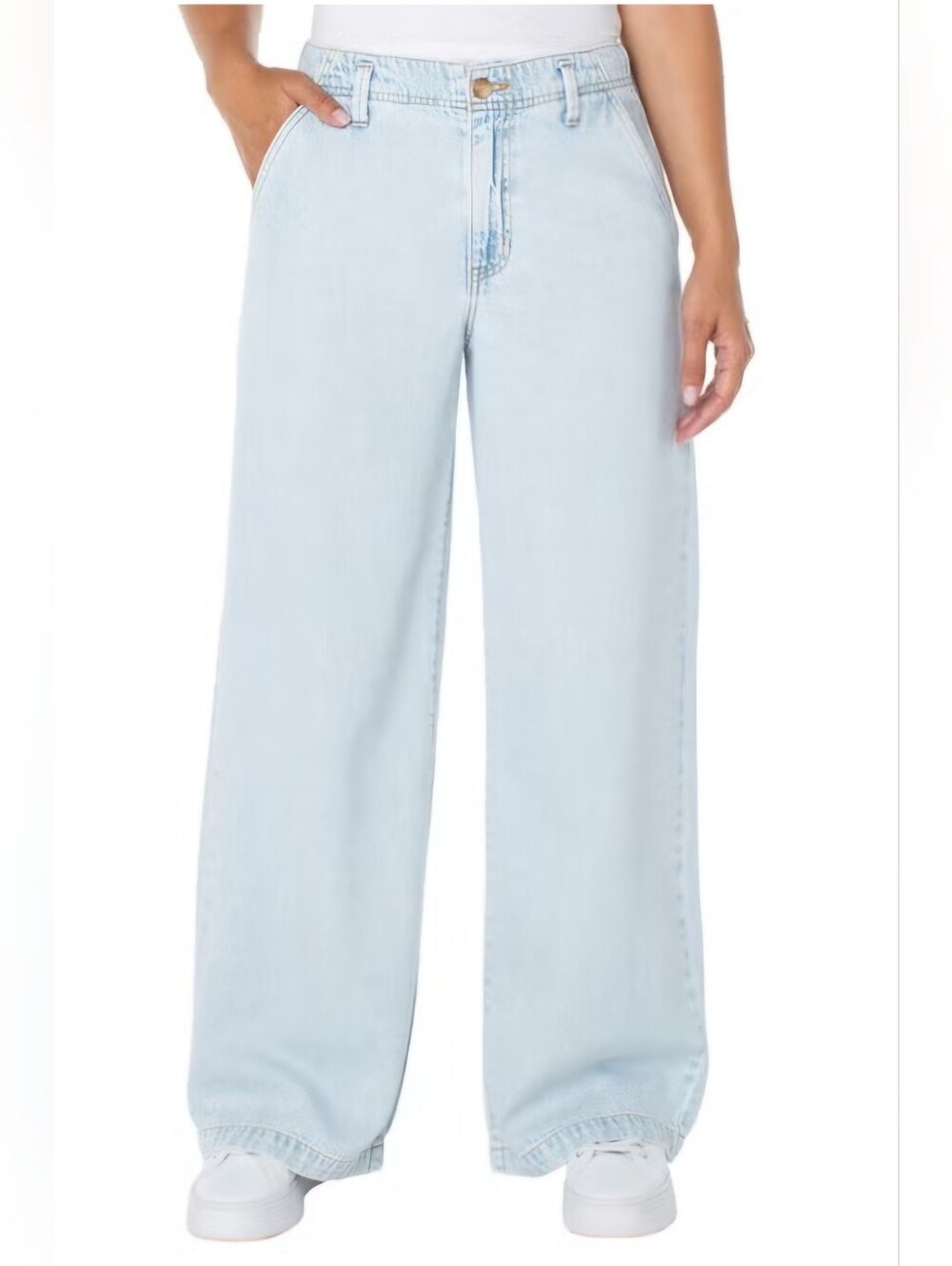 NEW! Roxy Light Blue Wide Leg Pant Size M